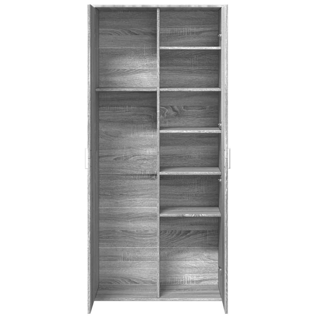 Highboard Grey Sonoma 80x35x180 cm Engineered Wood